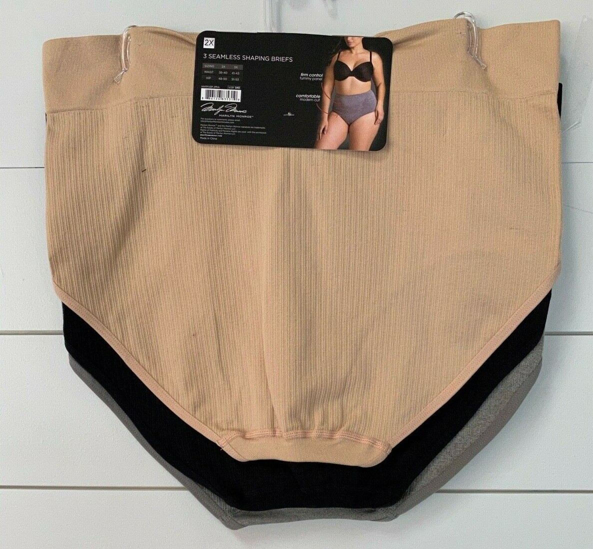 Marilyn Monroe Seamless Shaping Control Briefs Panties L XL1X 2X 3X