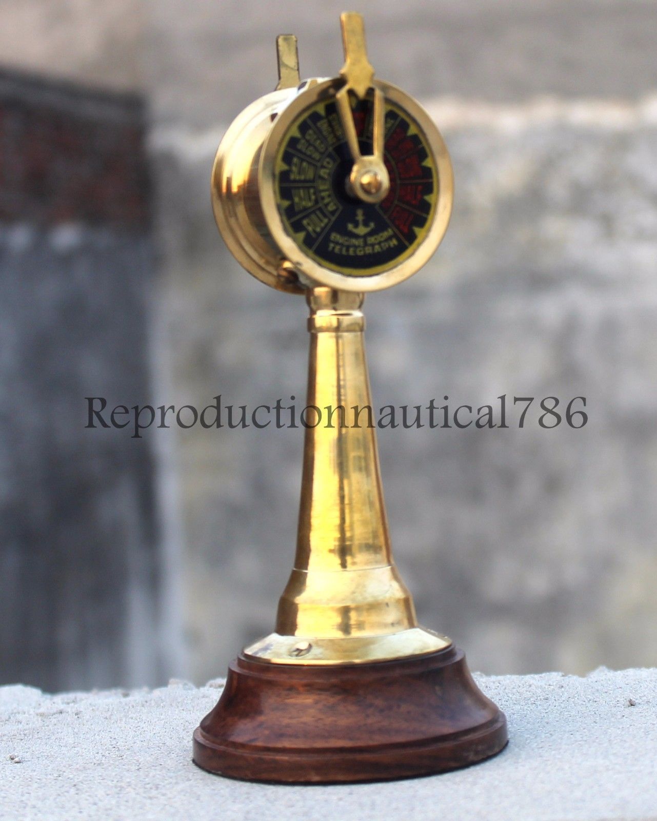 Nautical-Table-Top-Brass-Telegraph-Handmade-Vintage-Ship-Engine-Room-Telegraph