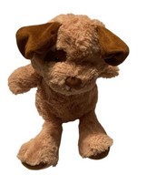 Animal Adventure Tan PUPPY DOG Floppy Plush Brown Nose 2014 Stuffed Shaggy Beige - $19.95