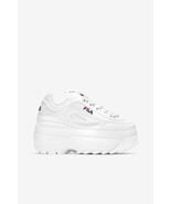 NIB*Fila Disruptor II Premium Sneaker Super Wedge*White Patent*Size 6-10 - $178.00
