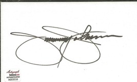 Jimmy Johnson Signed 3x5 Index Card 49ers HOF 1994