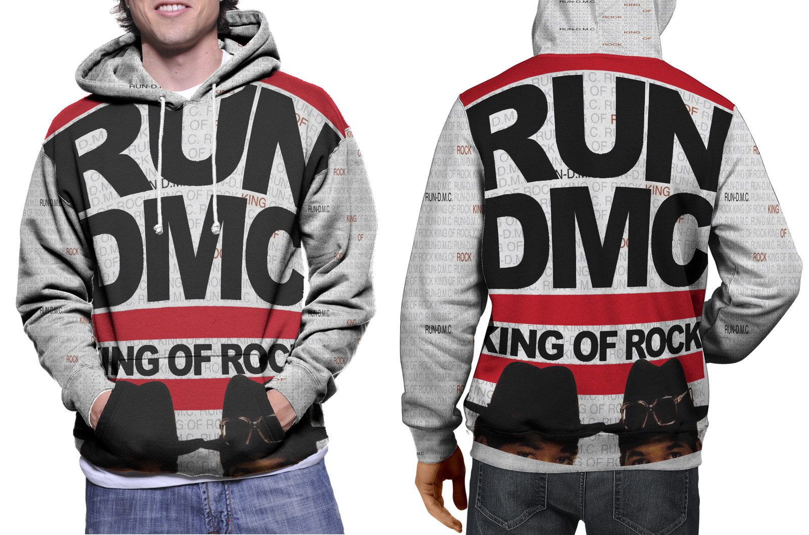 hoodie men's r4n 1diemce  king of rock