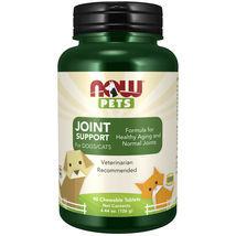 Now Foods Pet Joint Support 90 Chewable Tablets Made in USA  - $32.68