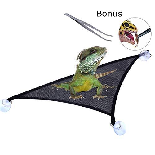 UZEFULTOL Lizard Hammock Lounger, Bearded Dragon Mesh Hanging Bed