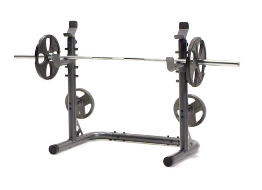 Gold Gym XRS 20 Olympic Workout Squat Rack Weight Lifting Golds Bench ...