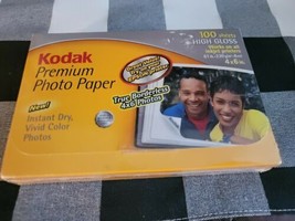 Kodak Premium Photo Paper - 100 Sheets High Gloss Inkjet 4x6 inch sealed new - $4.95