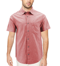 Men's Short Sleeve Cotton Linen Casual Lightweight Collared Button Up Shirt image 4