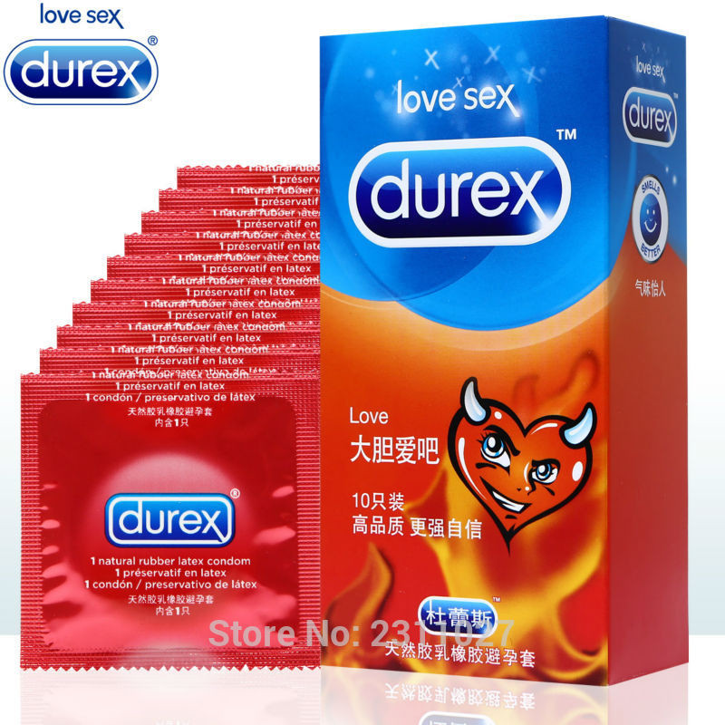 Durex condoms funny condoms for men sex adult natural latex condoms (10 ...