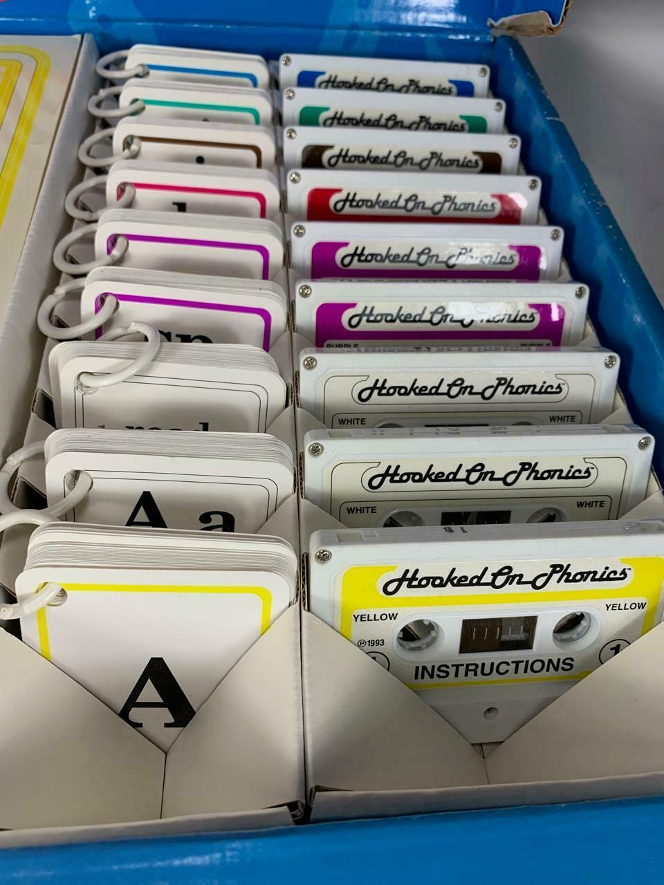 1995 HOOKED ON PHONICS Cassette Tapes Set Books COMES COMPLETE! Other