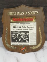 Knickerbocker Beer Bar Ad Wall Sign Great Days Sports Red Sox Pennant 19... - $148.50