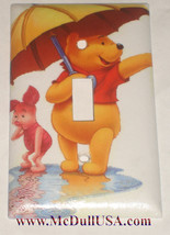 Winnie the Pooh & Piglet Light Switch Duplex Outlet wall Cover Plate Home decor image 1