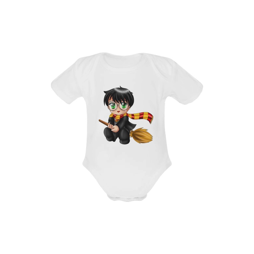 Chibi Harry Potter Baby Creeper Short Sleeve One Piece Baby Shower