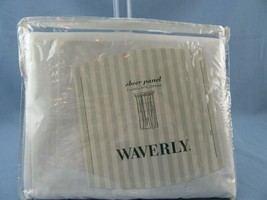 Waverly Malvern White  Sheer Drapery  Panel Leaf Design White on White 56" x 84" - $10.00