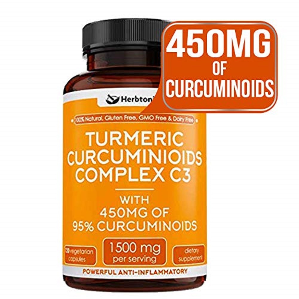 Tumeric Curcumin Complex 450 mg 95 Curcuminoids, Turmeric Joint Pain