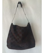 GUCCI Brown Suede Classic Guccissima Shoulder Bag - $445.50