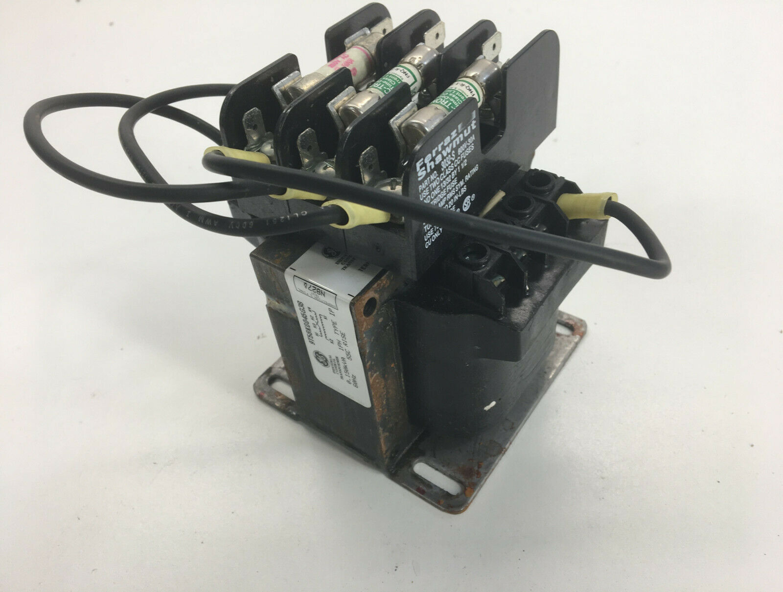 GE Industrial Control Transformer 9T58K0045G38 w/ 3Slout Shawmut