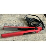Remington 1&quot; Red Straight Ceramic Flat Iron 400 Degrees 60 Second Heat-up  - $16.81