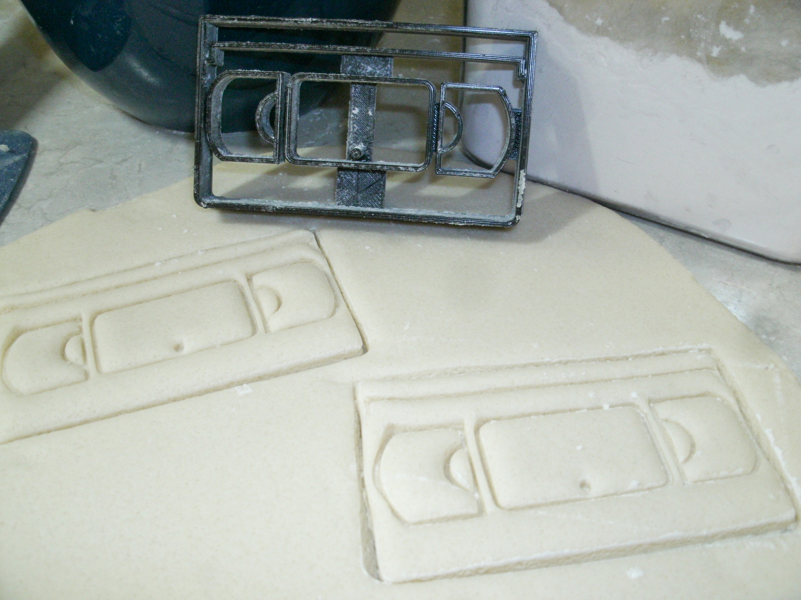 VHS Video Tape Cassette VCR Baking Tool Cookie Cutter 3D Printed USA