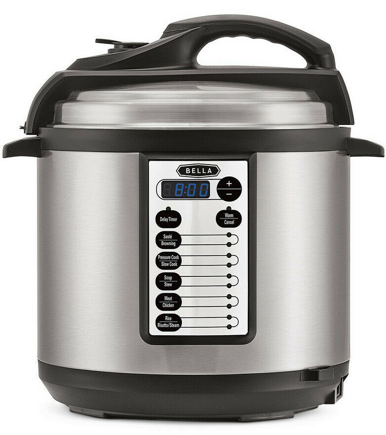Bella 6Quart Stainless Steel Electric Pressure Cooker M60B23G