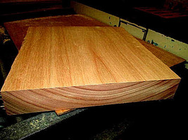 Exotic Kiln Dried Red Grandis Platter Blanks Lumber Wood 6" X 6" X 2" - $29.65