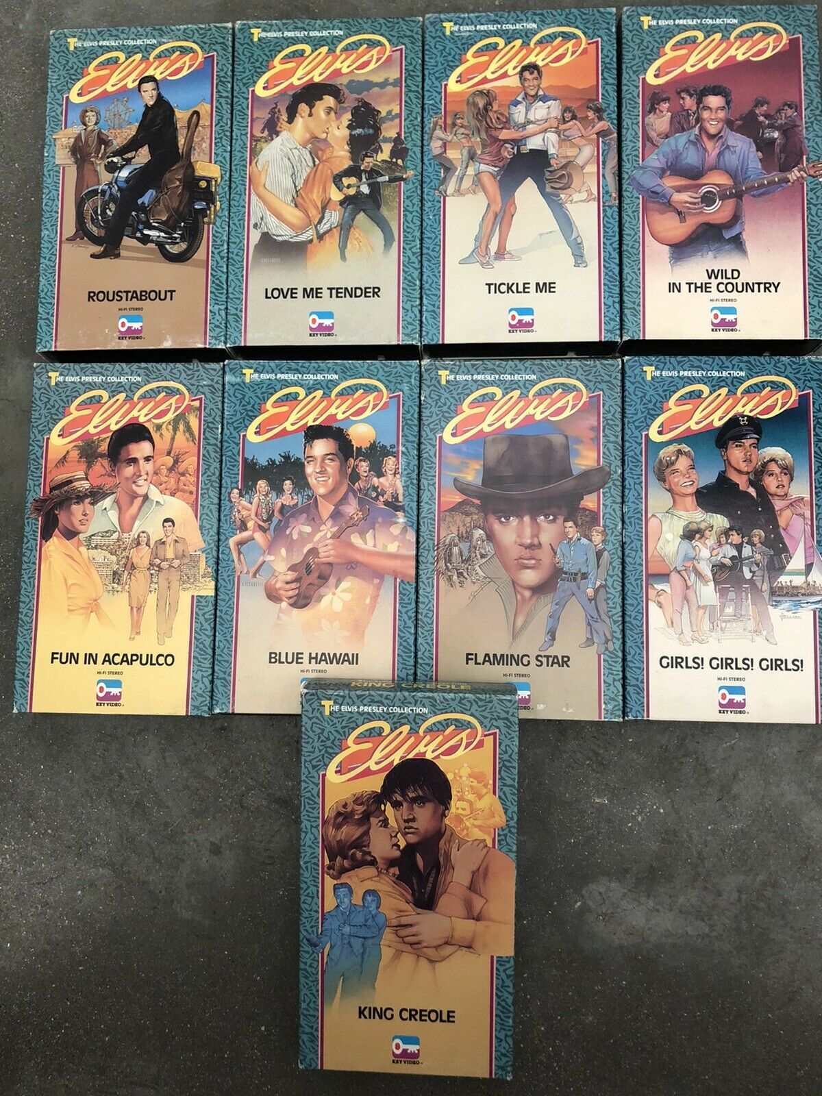 Primary image for Lots Of 9 Elvis Presley Cllection VHS Tapes, Perfect Condition