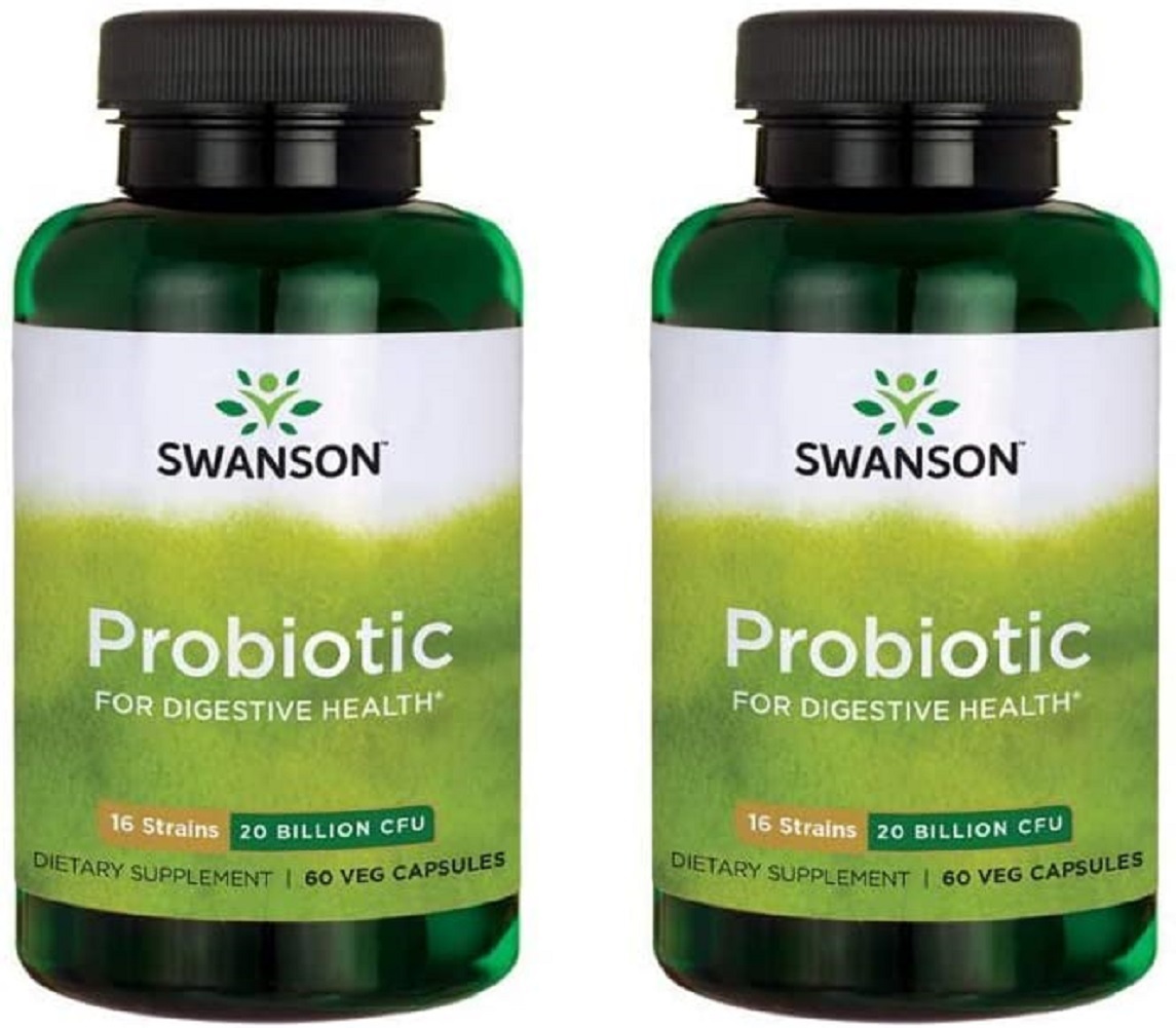 Swanson Probiotic for Digestive Health GI Tract Immune Support (Caps) (2 Pack)
