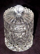 Vintage Gorham King Edward Crystal Covered Candy Dish Biscuit Jar With Lid - $15.84