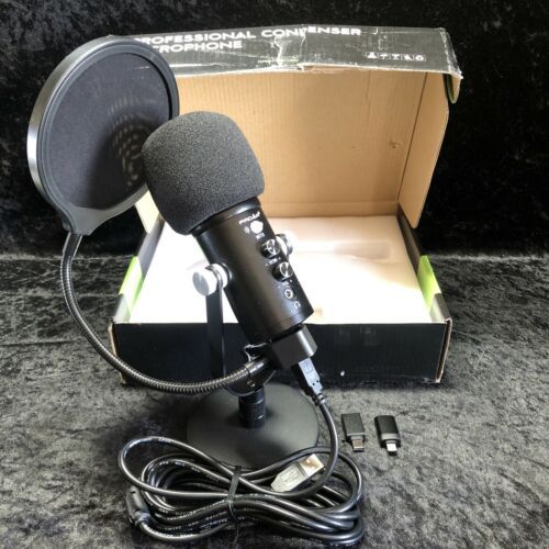 Proar USB Professional Condenser Microphone Kit Podcast Recording