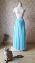 Adult Long Tutu Skirts Elastic Waist Floor Length Tulle Maxi Skirt Plus Size image 2