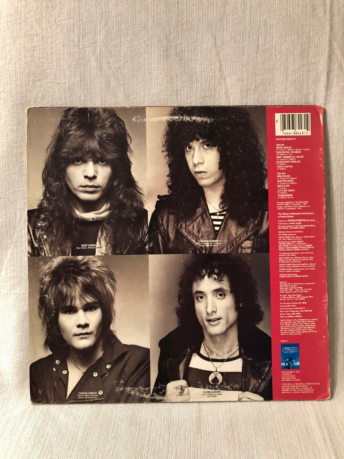 1983 Quiet Riot Mental Health LP Record Album Vinyl Pasha FZ 38443 VG+ ...