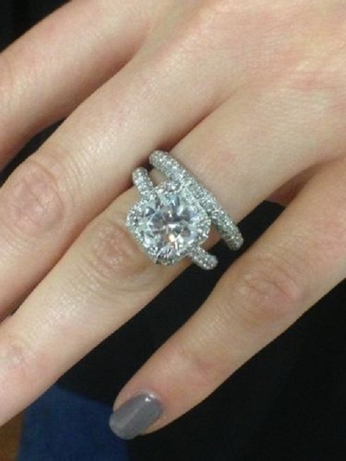 Cushion Cut CZ 14k White Gold Plated 925 Silver Women's Bridal Wedding