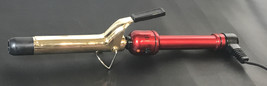 Hot Tools, 1” Inch Curling Iron, Model - UL4023C, Candy Apple Red & Gold - $11.29