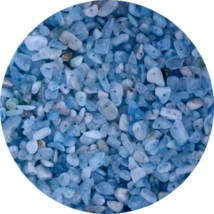 Aquamarine Natural Chip Stone Beads with Drilled 1 mm Hole  -  Size: 5 -8 mm image 2