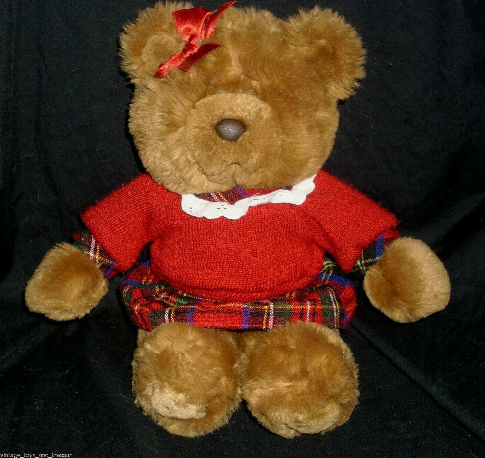 Brown Bear Plush 10" Commonwealth 2004 Stuffed Animal Tan 