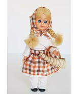Vtg 1960&#39;s Cavicchi Italy plastic blonde girl doll bark horn sleepy eyes - $39.99