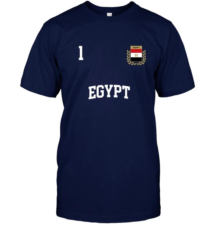 Egypt Football Shirt 1 BACK Egyptian Flag Soccer TShirts, Tank Tops