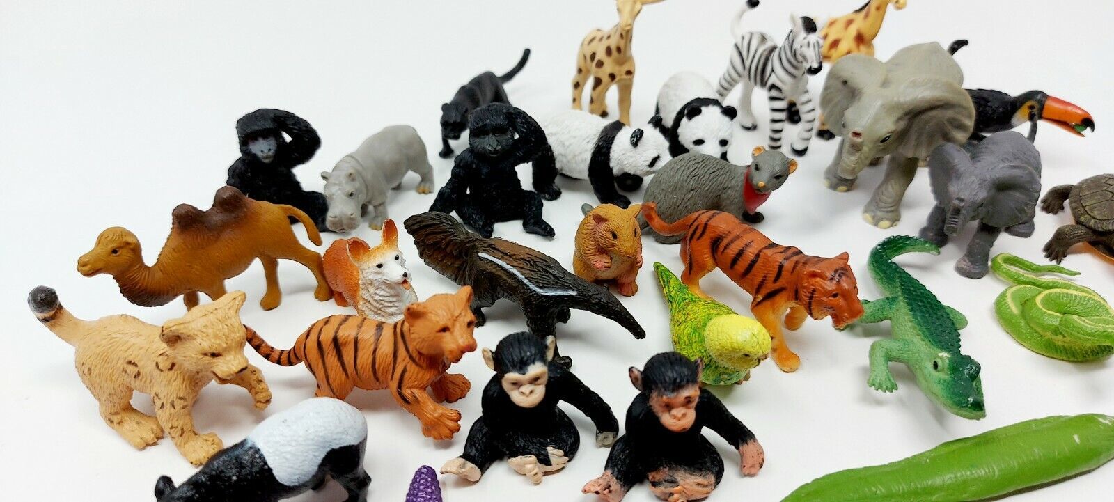 Safari Ltd Mini Animals Figures Lot (30+) Mammals Birds Sealife Science