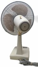 Vintage Sanyo 3 Speed Brown Oscillating Electric Fan Quiet CLEAN EF-12SP-1 image 4