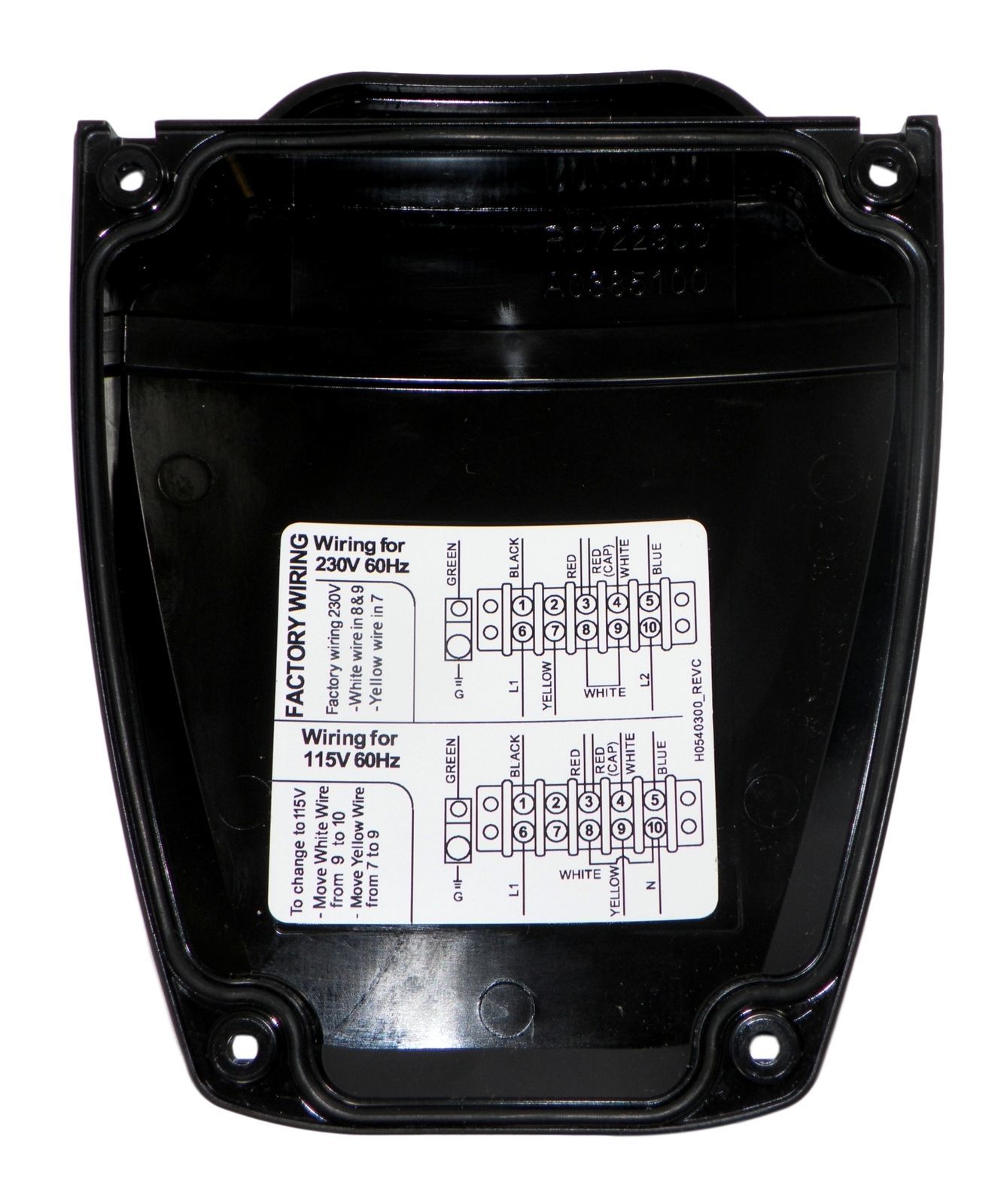 Zodiac R0722900 Capacitor Housing Cover fits Polaris PB4SQ Booster Pump