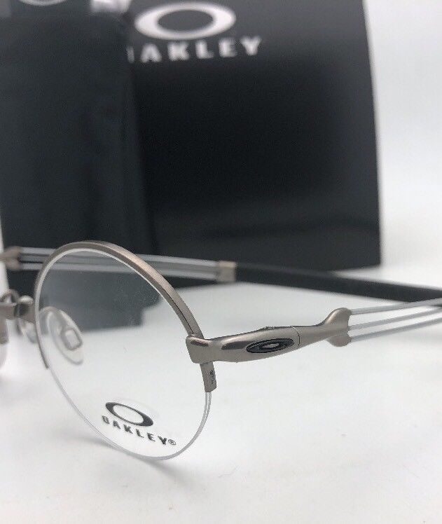 New Oakley Eyeglasses Madman Ox5085 0243 43 21 Round Semi Rimless Gunmetal Frame Eyeglass Frames 