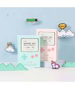 Gameboy journal retro planner pastel A6 notebook with dates - $13.95
