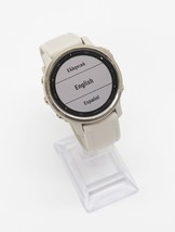 Garmin Fenix 6S Sapphire GPS Watch Light Gold w/ Light Sand Band  image 2