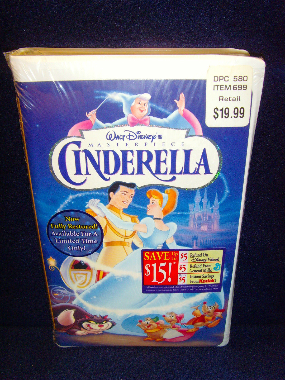 Disney Cinderella (VHS, 1995, Masterpiece Collection) Brand New ...