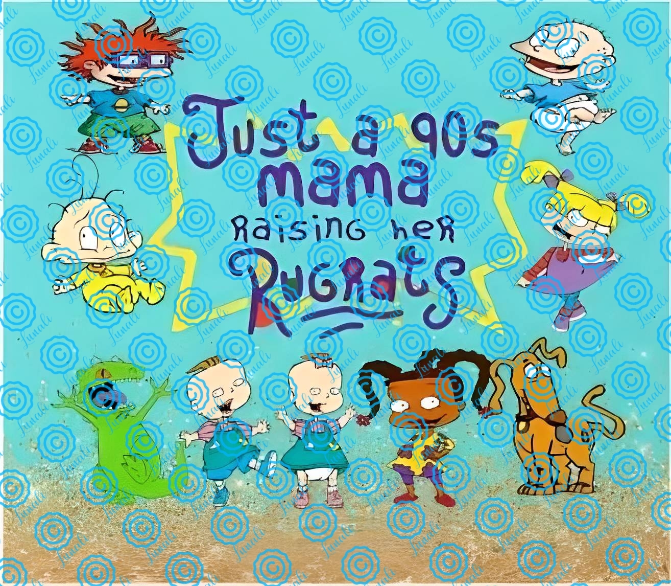 90s Mama Rugrats wrap design for sublimation tumbler/cups - Digital Art