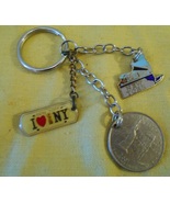 New York Coin Keychain, Pendant Style for Keys and Crafts, Nice Christma... - $5.95