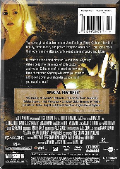 DVD - Captivity (2007) *Elisha Cuthbert / Daniel Gillies / 8 Films To ...