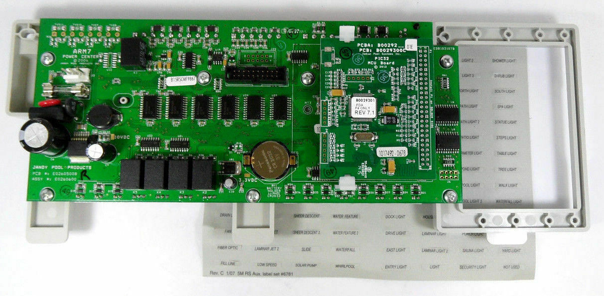 Jandy Zodiac R0586501 PCB Aqualink PDAP4 Pda Rev 7.1 Potenza Centro