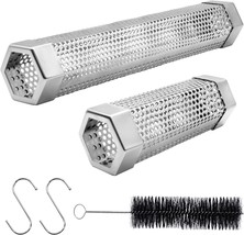 Pellet Smoker Tube Set, 6&quot; &amp; 12&quot; Stainless Steel Bbq Wood Smoker Tube Wi... - $41.99