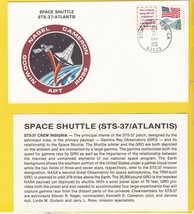 STS-37 ATLANTIS EDWARDS AFB CA APRIL 11,  1991 WITH INSERT CARD  - £1.47 GBP