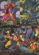 ORIGINAL Vintage 1995 Fleer Metal Marvel Uncut Card Sheet Wolverine Venom - $14.84